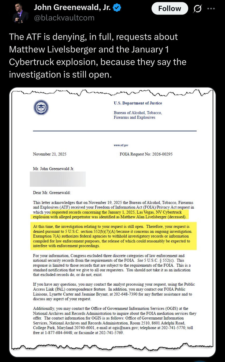 Active Investigation Active Investigation